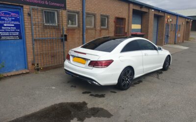 Mercedes-Benz E class coupe window tinting