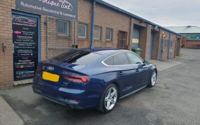 Audi A5 sport back with 15% Tint on rear windows